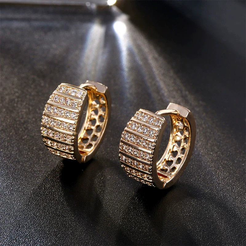Wholesale Jewelry Exaggerated Metal Retro Creative Geometric Electroplated Women's Earrings Ear Clip