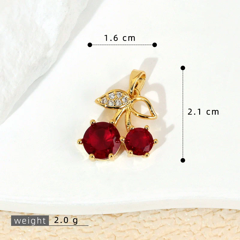 Wholesale Jewelry Fruit Style Copper Pendant Necklace With Electroplating - Image 11