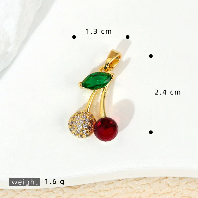 Wholesale Jewelry Fruit Style Copper Pendant Necklace With Electroplating - Image 12