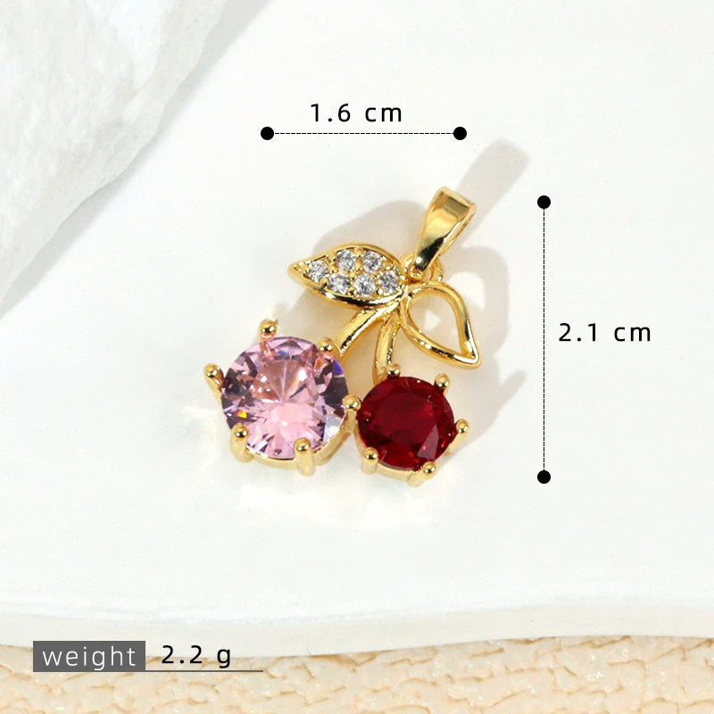 Wholesale Jewelry Fruit Style Copper Pendant Necklace With Electroplating - Image 14