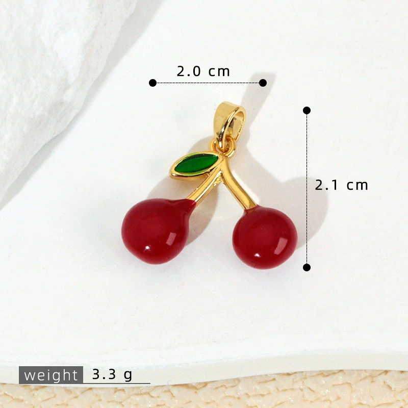 Wholesale Jewelry Fruit Style Copper Pendant Necklace With Electroplating - Image 20