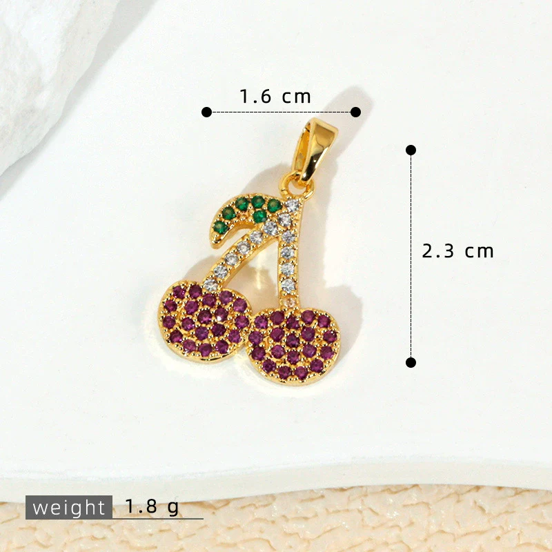 Wholesale Jewelry Fruit Style Copper Pendant Necklace With Electroplating - Image 24