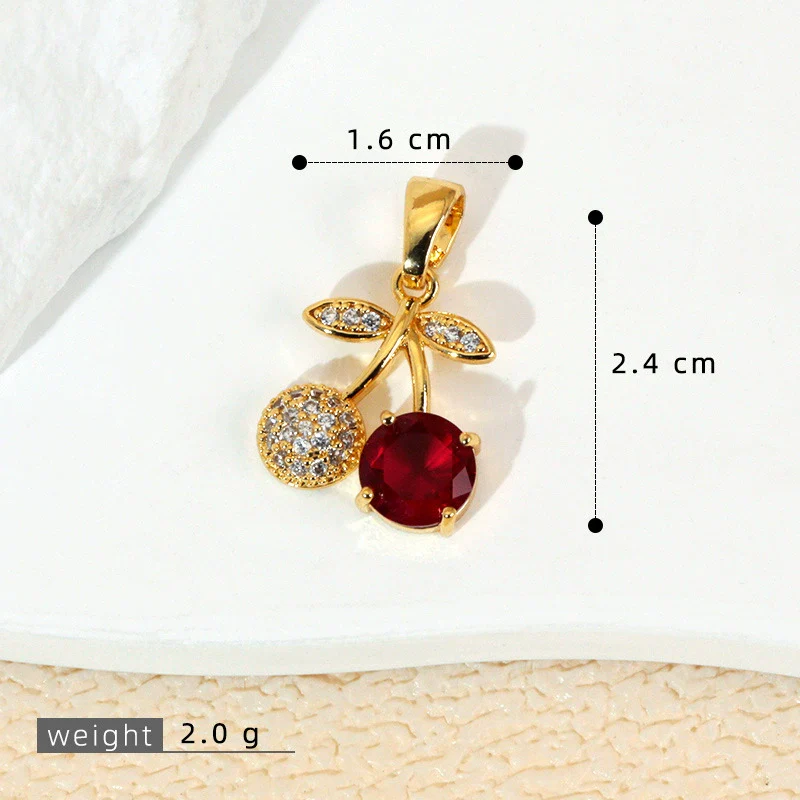 Wholesale Jewelry Fruit Style Copper Pendant Necklace With Electroplating - Image 26