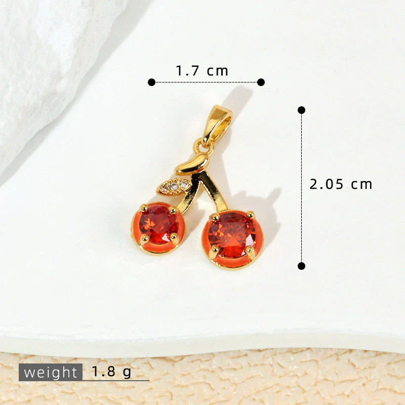 Wholesale Jewelry Fruit Style Copper Pendant Necklace With Electroplating - Image 27