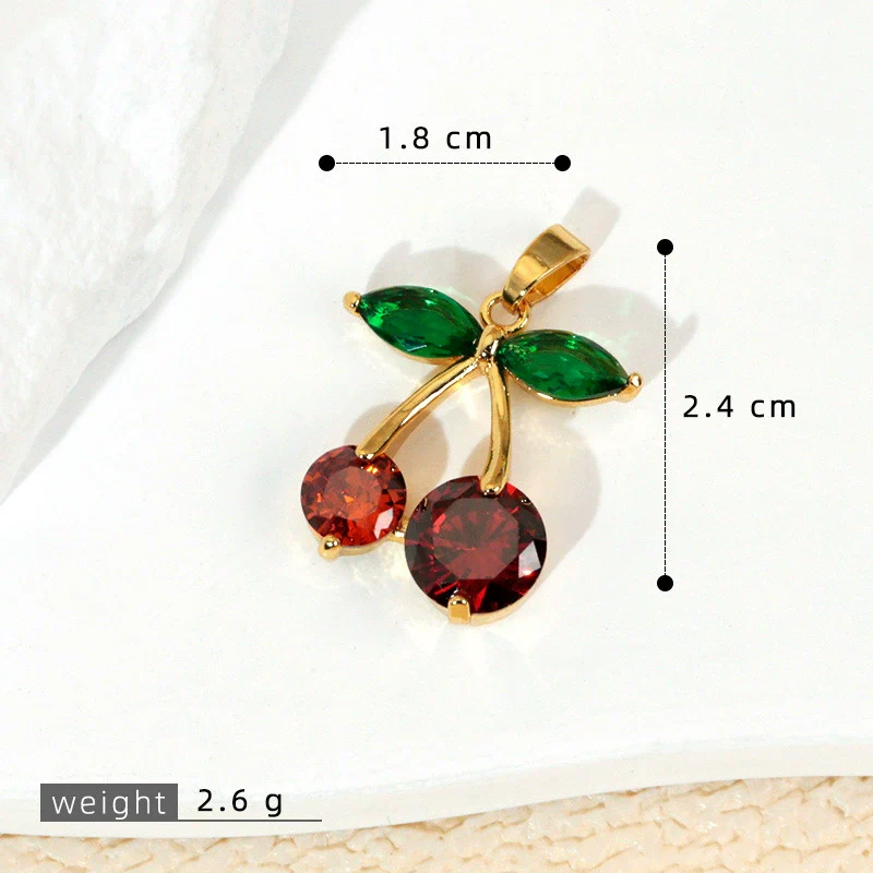 Wholesale Jewelry Fruit Style Copper Pendant Necklace With Electroplating - Image 8