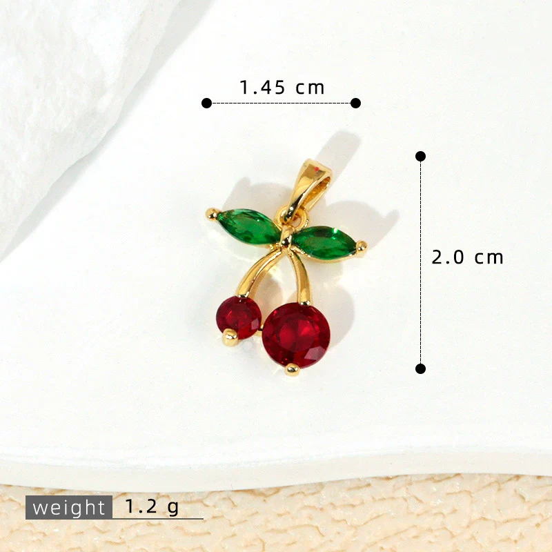 Wholesale Jewelry Fruit Style Copper Pendant Necklace With Electroplating - Image 9