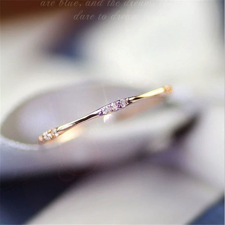 Wholesale Jewelry Geometric Copper Women's Ring With Electroplating - Image 7