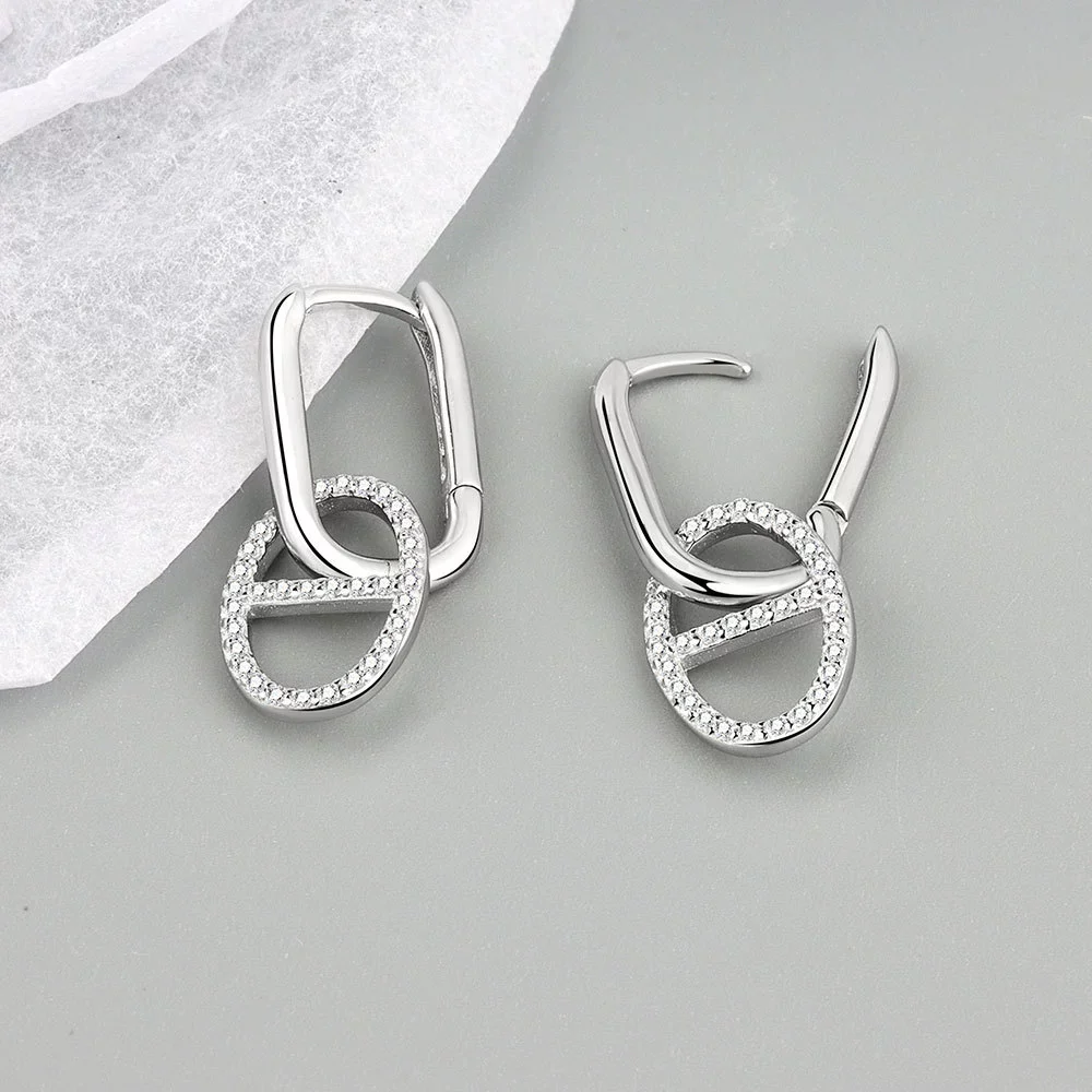 Wholesale Jewelry Geometric Silver Electroplated Earrings And Bracelet - Image 7