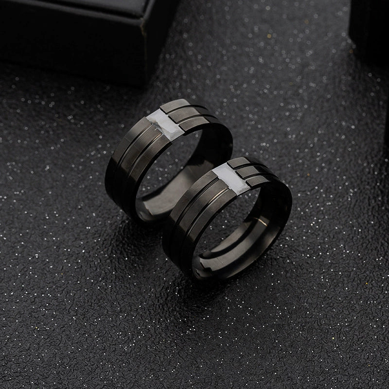 Wholesale Jewelry Geometric Stainless Steel Ring Electroplating Unisex