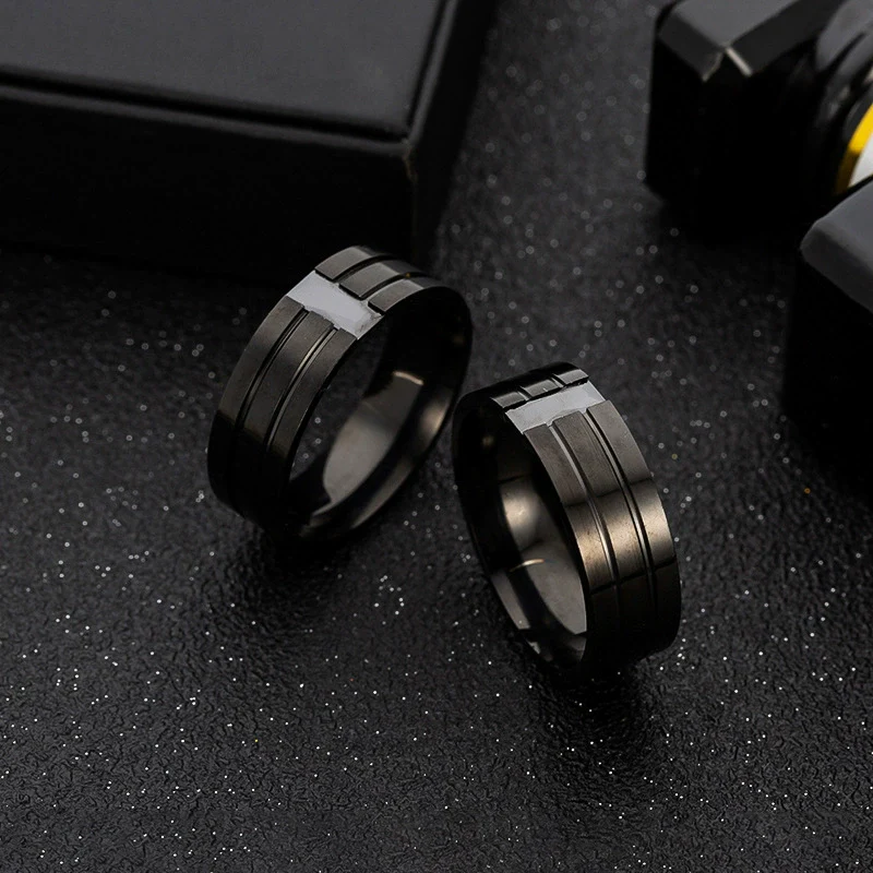 Wholesale Jewelry Geometric Stainless Steel Ring Electroplating Unisex - Image 4