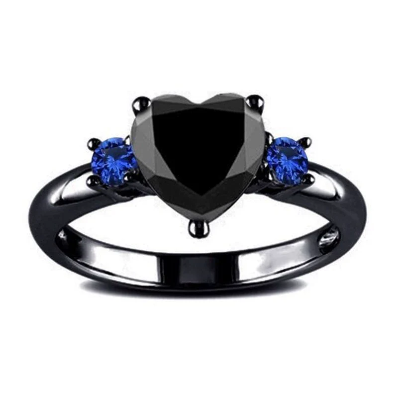 Wholesale Jewelry Heart Shaped Copper Ring Electroplating - Image 6