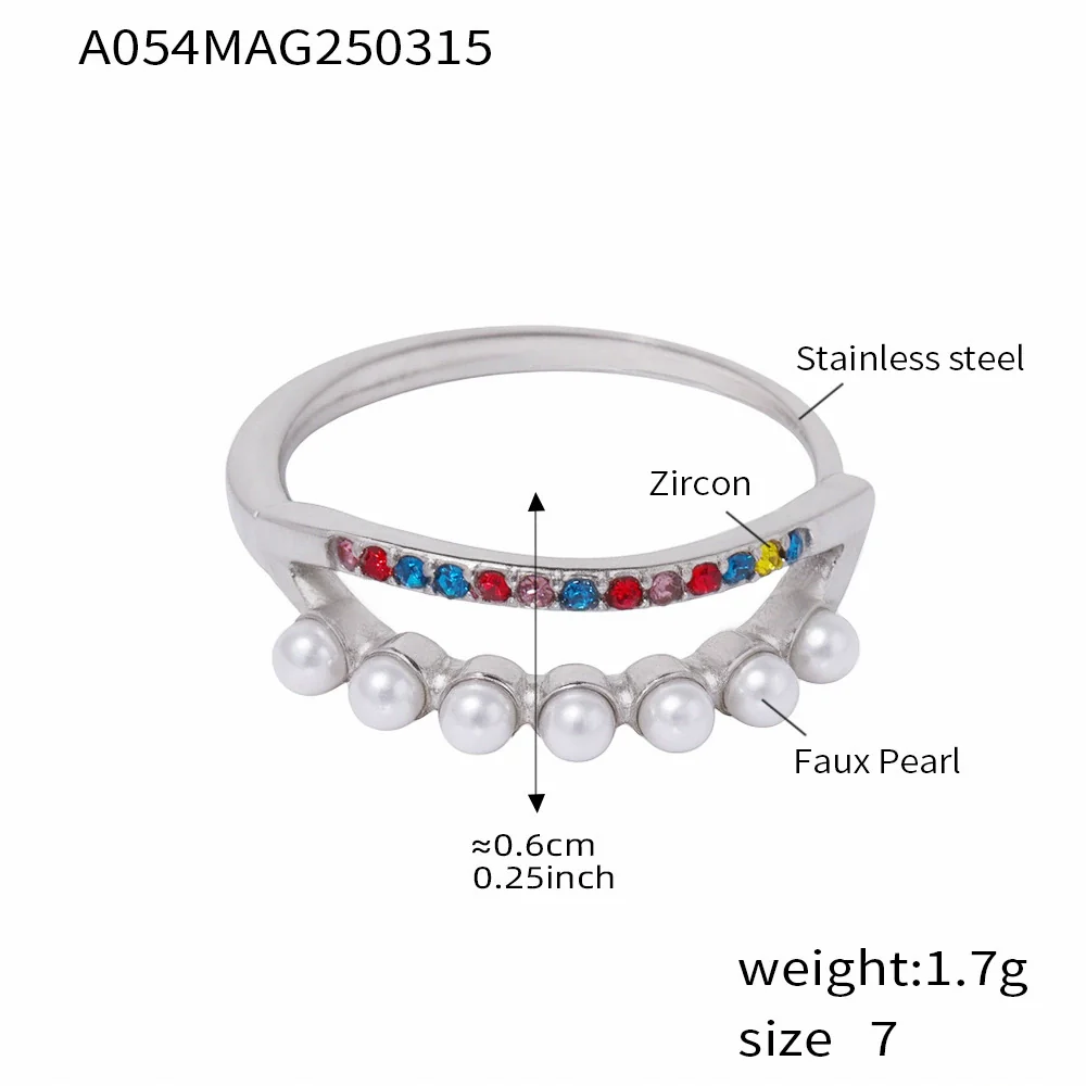 Wholesale Jewelry Light Luxury Geometric Stainless Steel 18K Gold Plated Ring For Women - Image 10