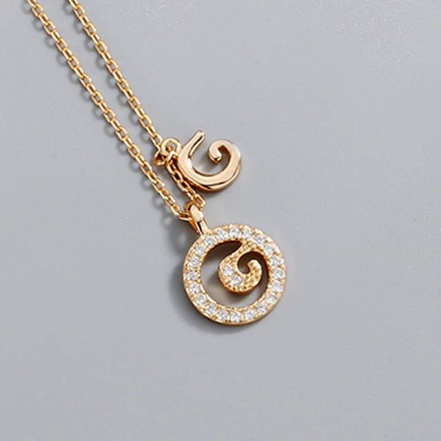 Wholesale Jewelry Light Luxury Ins Style S925 Sterling Silver Necklace With Letter Pendant And Cross Chain - Image 12