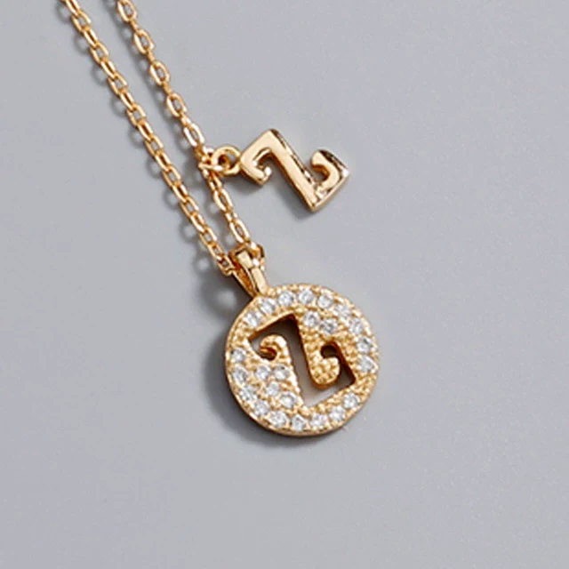 Wholesale Jewelry Light Luxury Ins Style S925 Sterling Silver Necklace With Letter Pendant And Cross Chain - Image 31