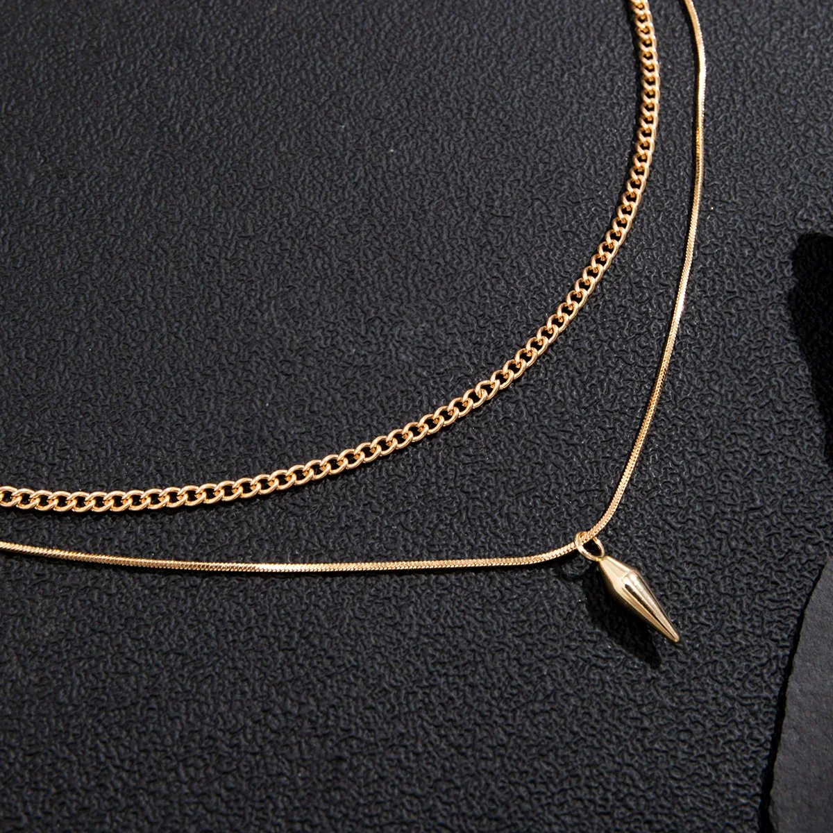 Wholesale Jewelry Men's Hiphop Style Alloy Geometric Pendant Necklace Handmade - Image 4