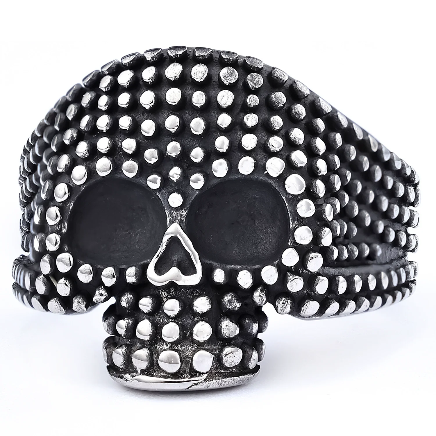 Wholesale Jewelry Punk Style Skull Stainless Steel Apply Oil - Image 2