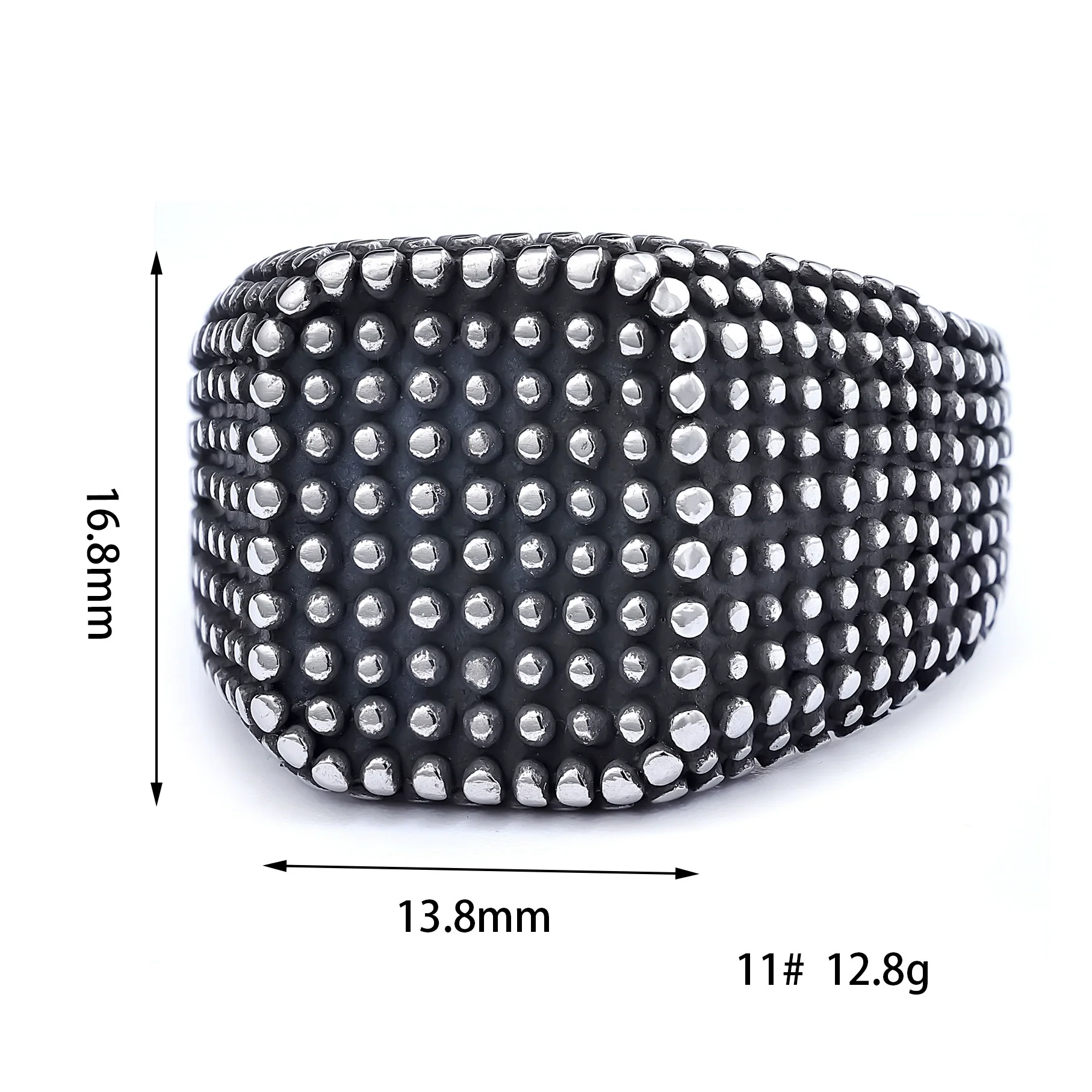 Wholesale Jewelry Punk Style Skull Stainless Steel Apply Oil - Image 4