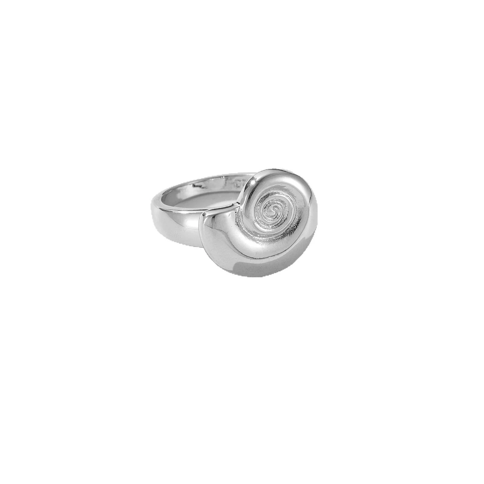 Wholesale Jewelry Punk Style Snail Design Copper Ring With Platinum And 18K Gold Electroplating For Women - Image 5