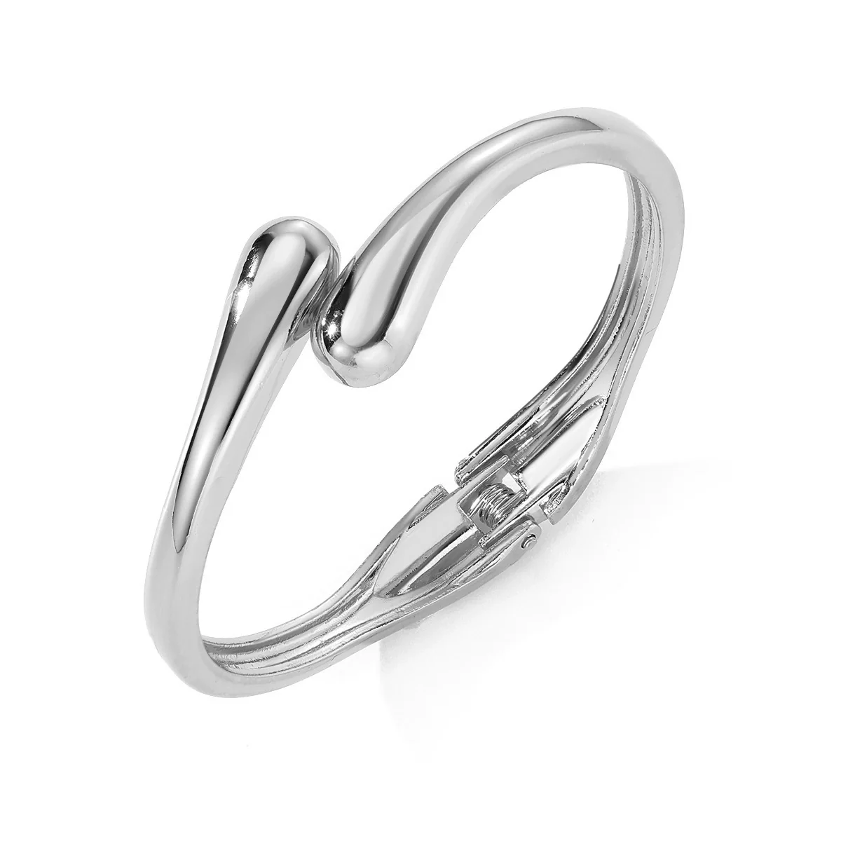 Wholesale Jewelry Retro Exaggerated Irregular Pleated Alloy Bracelet With Electroplating - Image 22