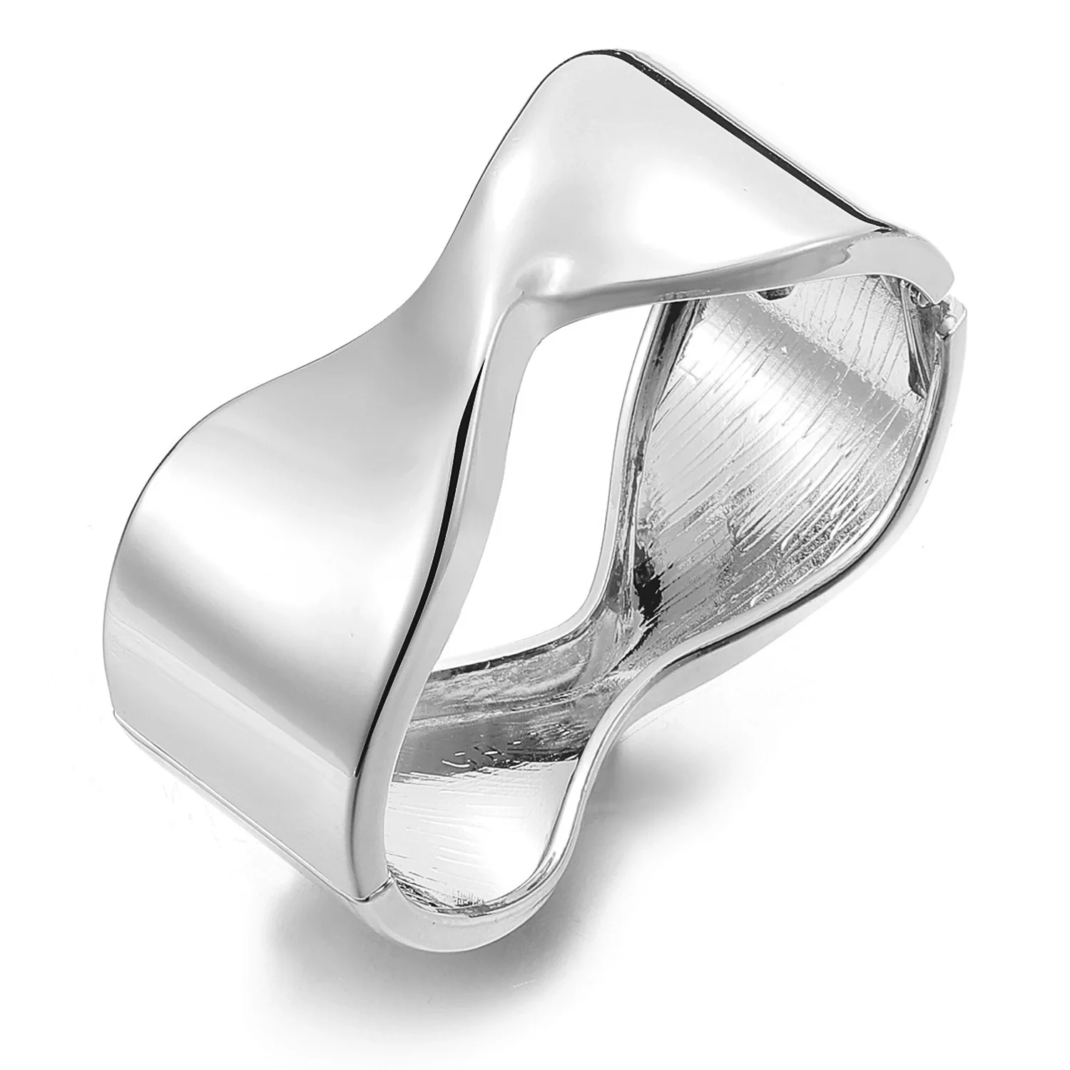 Wholesale Jewelry Retro Exaggerated Irregular Pleated Alloy Bracelet With Electroplating - Image 27