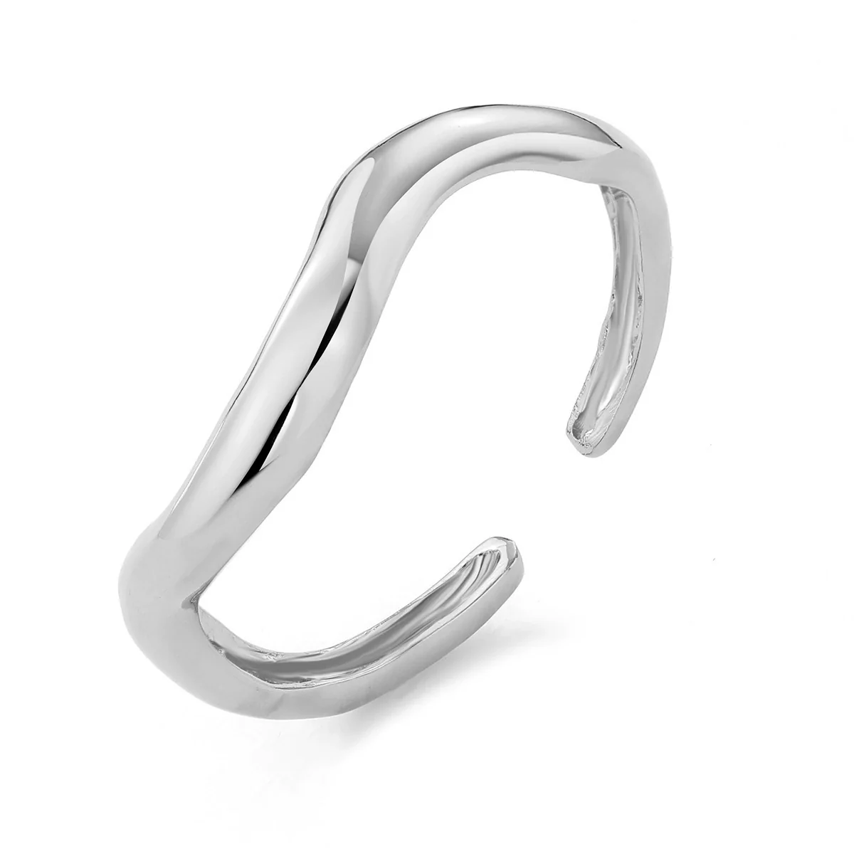 Wholesale Jewelry Retro Exaggerated Irregular Pleated Alloy Bracelet With Electroplating - Image 32