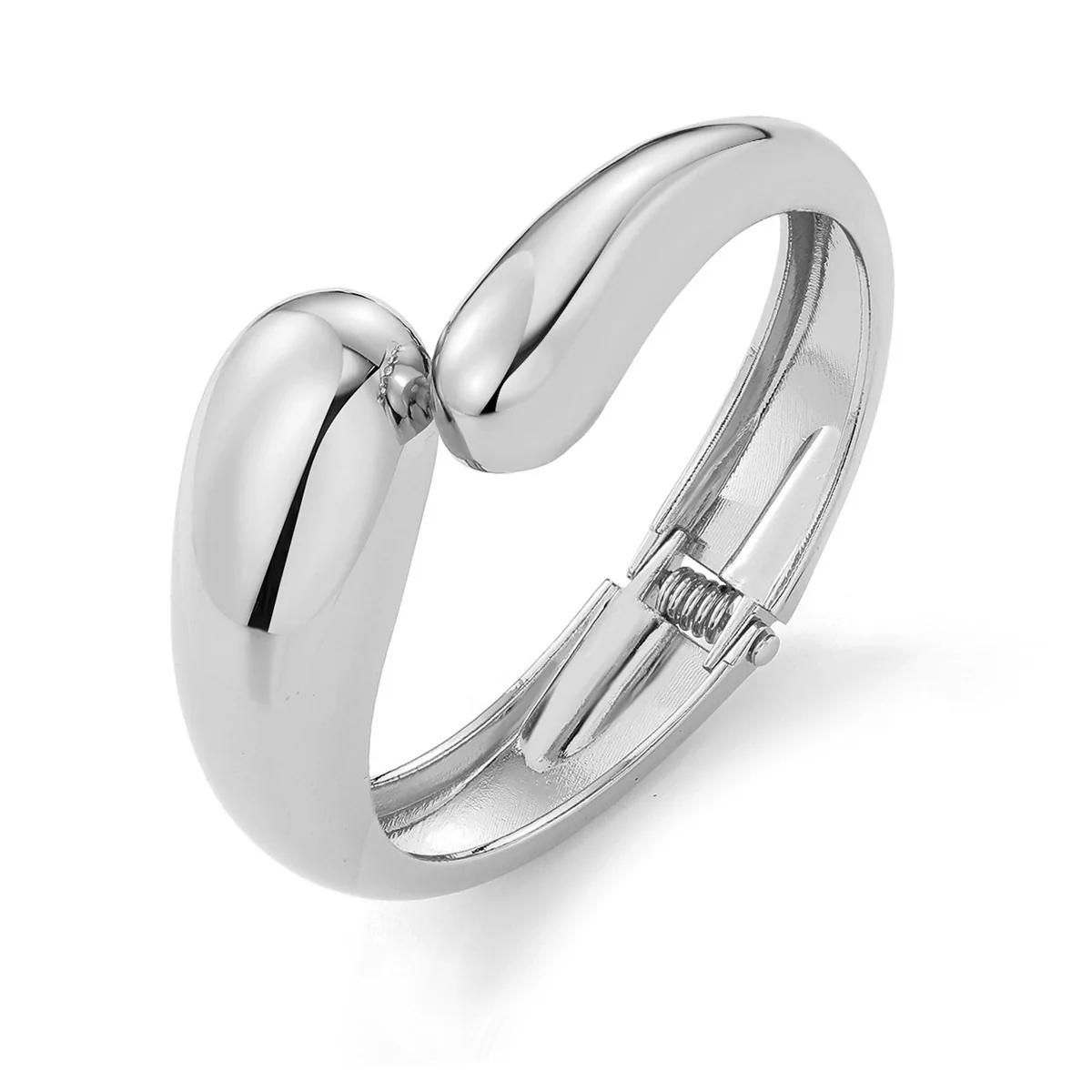 Wholesale Jewelry Retro Exaggerated Irregular Pleated Alloy Bracelet With Electroplating - Image 36