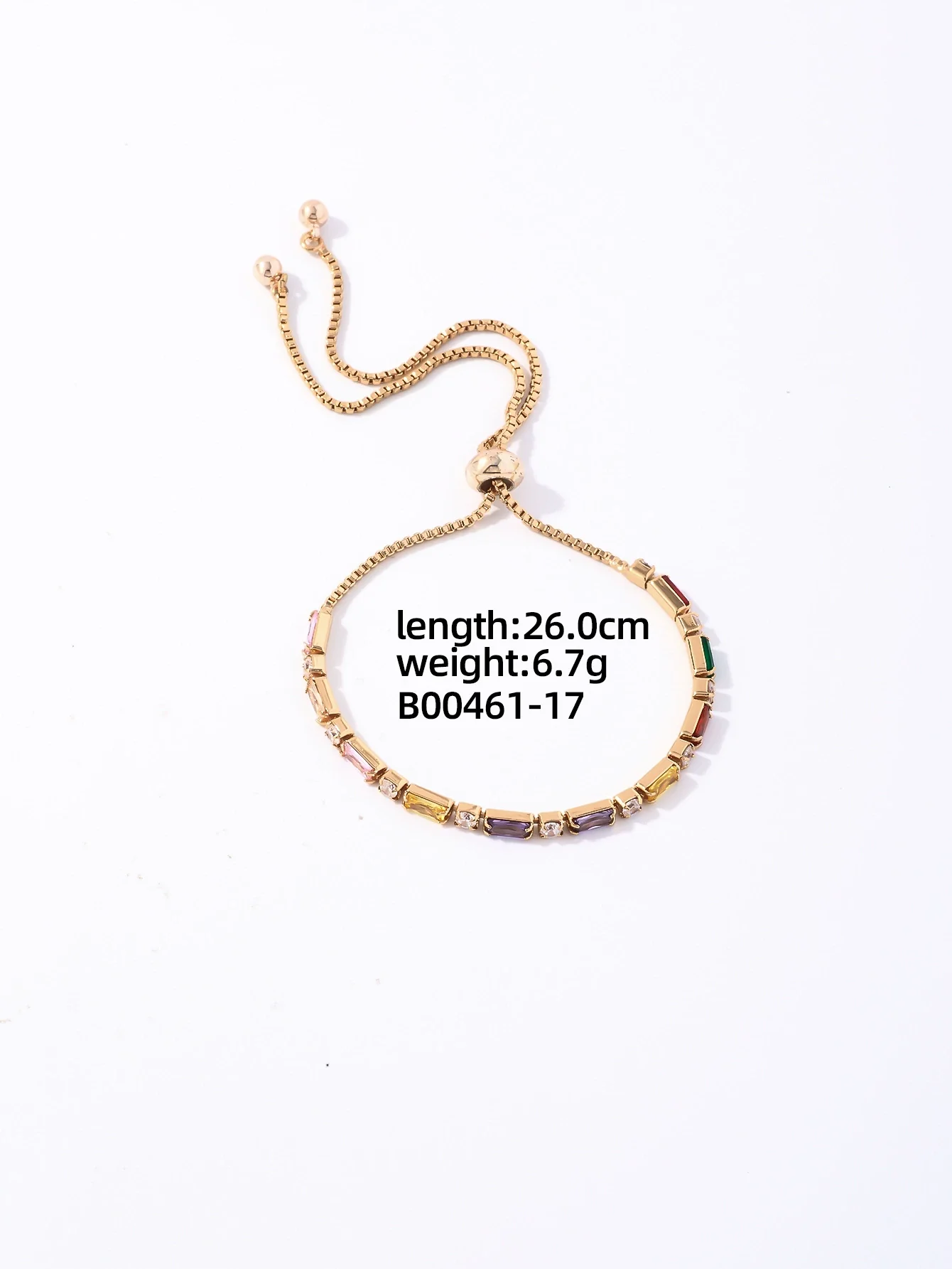 Wholesale Jewelry Retro Fresh Style Leaf Pattern Copper Bracelet With Zircon And Glass - Image 6