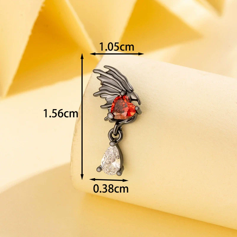Wholesale Jewelry Retro Style Heart Shape Titanium Steel Zirconia Jewelry For Women - Image 2