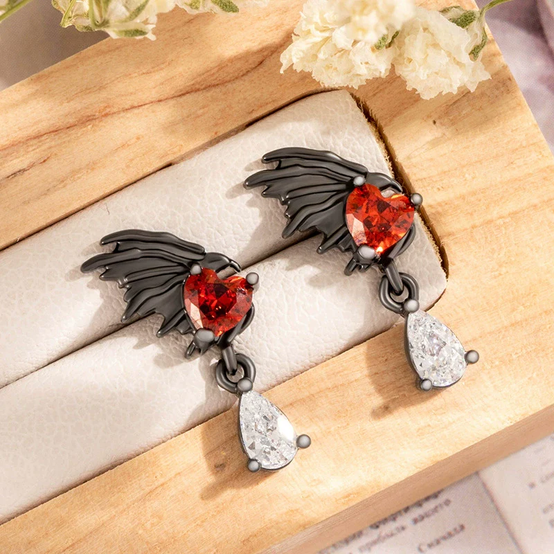 Wholesale Jewelry Retro Style Heart Shape Titanium Steel Zirconia Jewelry For Women - Image 3