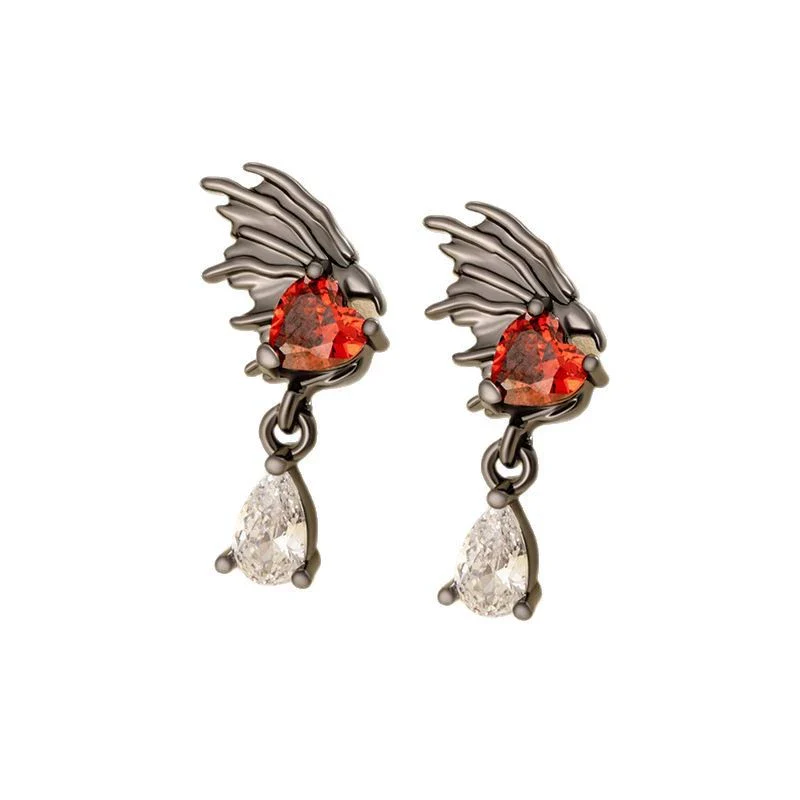 Wholesale Jewelry Retro Style Heart Shape Titanium Steel Zirconia Jewelry For Women - Image 4