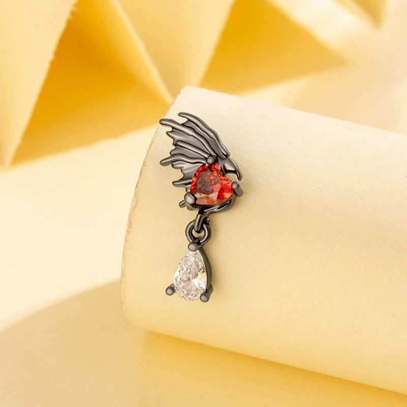 Wholesale Jewelry Retro Style Heart Shape Titanium Steel Zirconia Jewelry For Women - Image 5