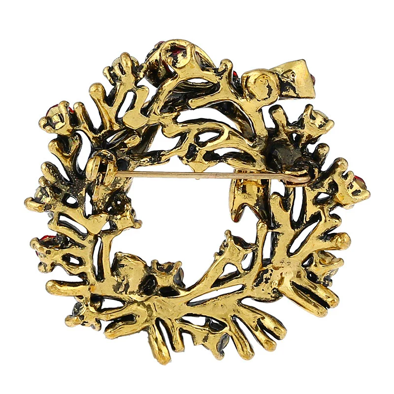 Wholesale Jewelry Rhinestone Geometric Christmas Brooch Retro Style Unisex - Image 4