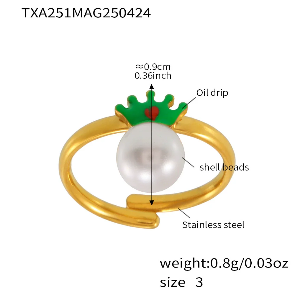 Wholesale Jewelry Set For Women And Kids Fashionable Ferris Wheel Design Stainless Steel And Titanium Steel Electroplated Crown Pendant Necklace Ring Earrings Bracelet - Image 8