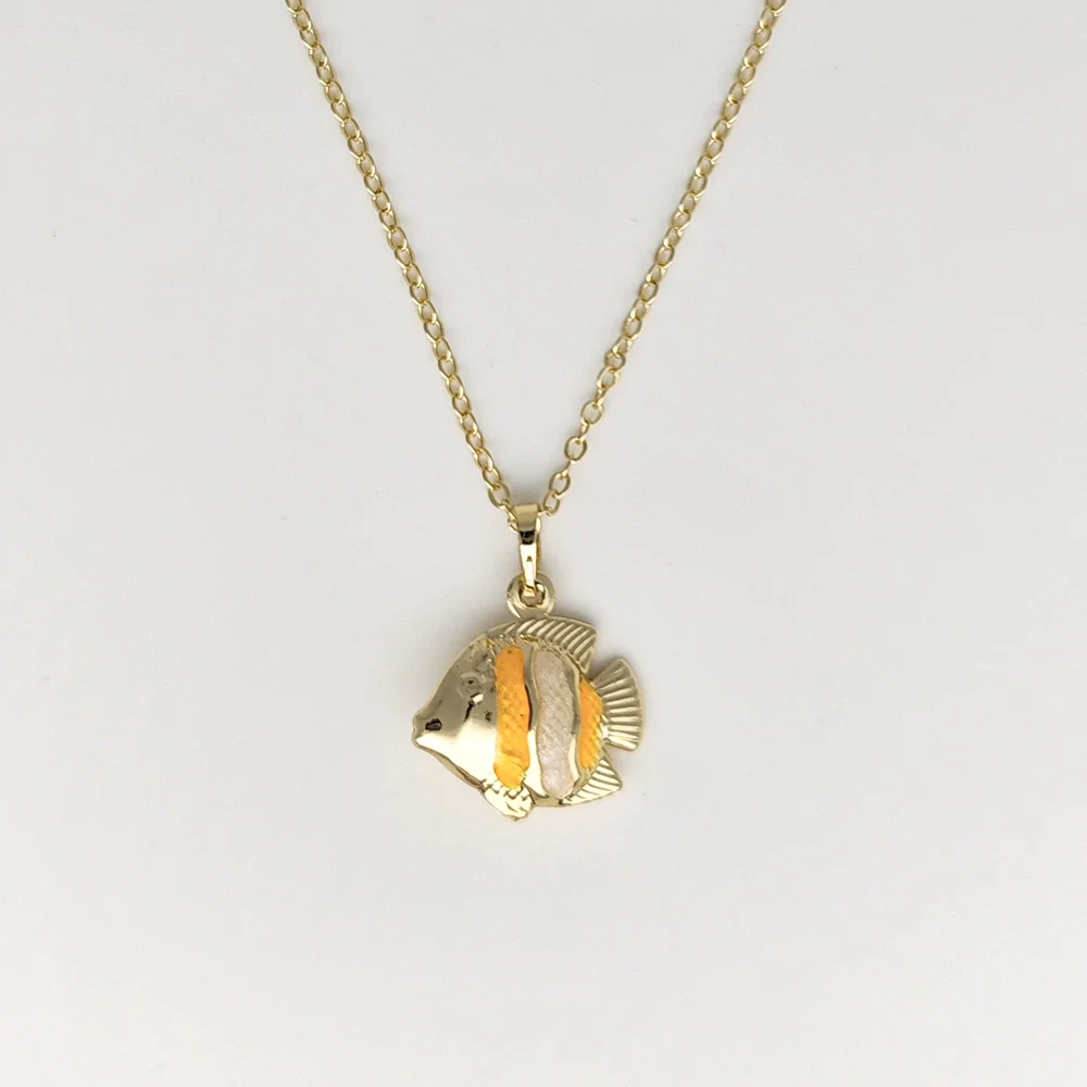 Wholesale Jewelry Shell Enamel Oil Drop Geometric Brass Handmade Pendant Necklace For Women - Image 12
