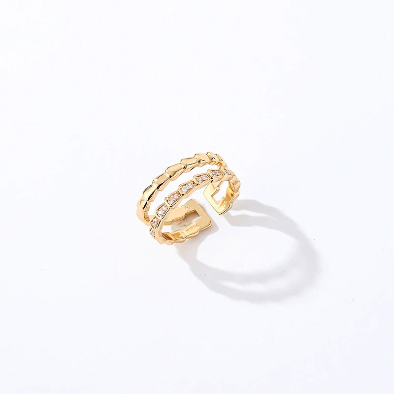Wholesale Jewelry Simple Butterfly Plant Zircon Ring Women's Fashion Allmatch Personality - Image 5
