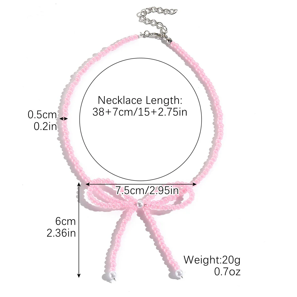 Wholesale Jewelry Simple Fashion Bow Copper Alloy Electroplated Collarbone Chain - Image 10
