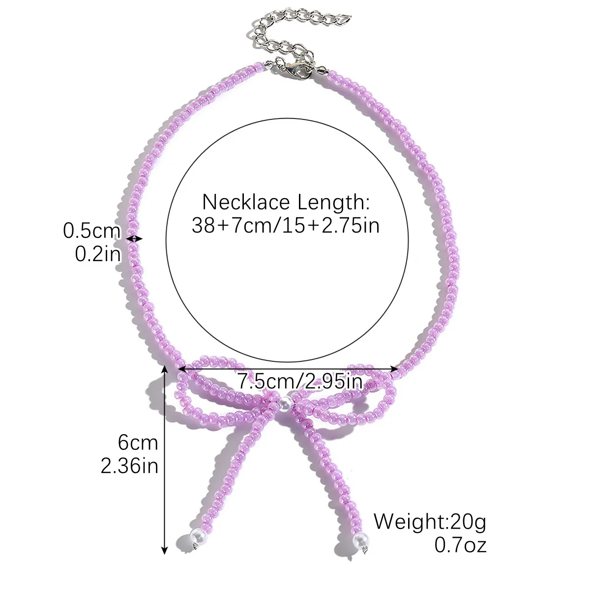 Wholesale Jewelry Simple Fashion Bow Copper Alloy Electroplated Collarbone Chain - Image 11