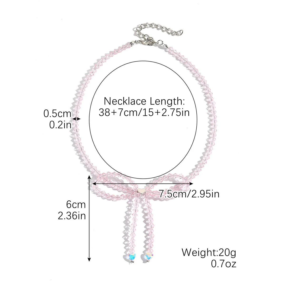 Wholesale Jewelry Simple Fashion Bow Copper Alloy Electroplated Collarbone Chain - Image 14