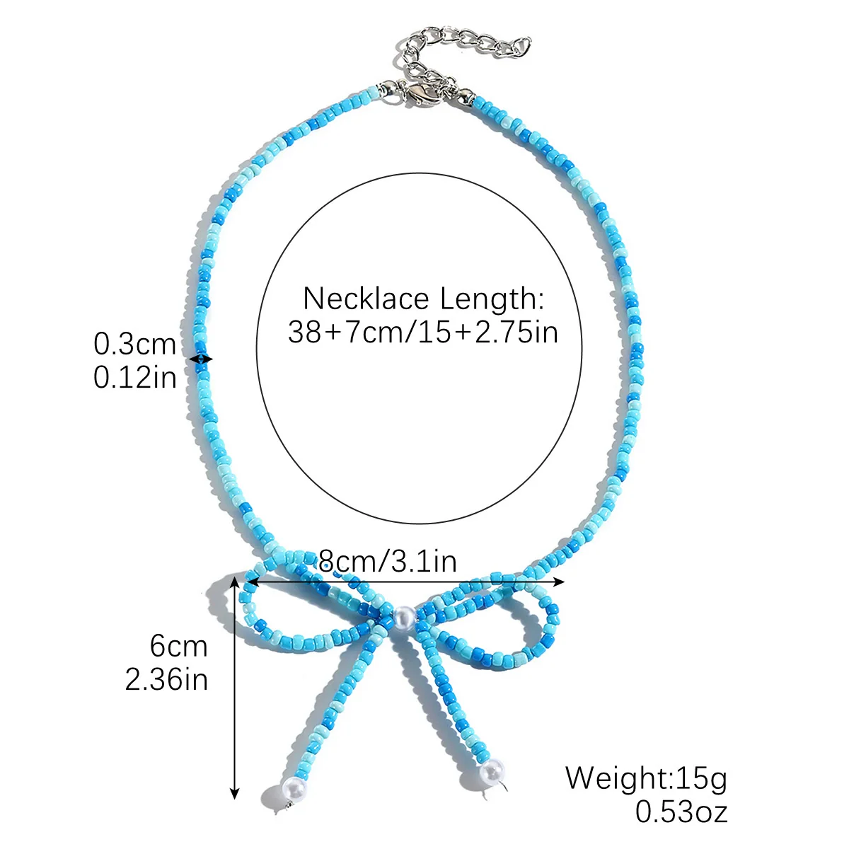 Wholesale Jewelry Simple Fashion Bow Copper Alloy Electroplated Collarbone Chain - Image 16