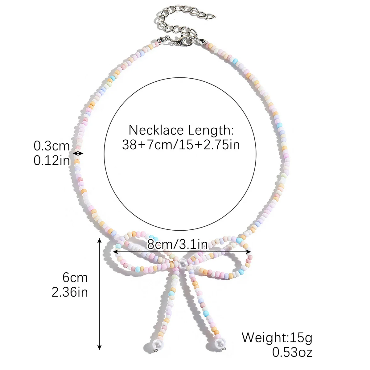 Wholesale Jewelry Simple Fashion Bow Copper Alloy Electroplated Collarbone Chain - Image 17