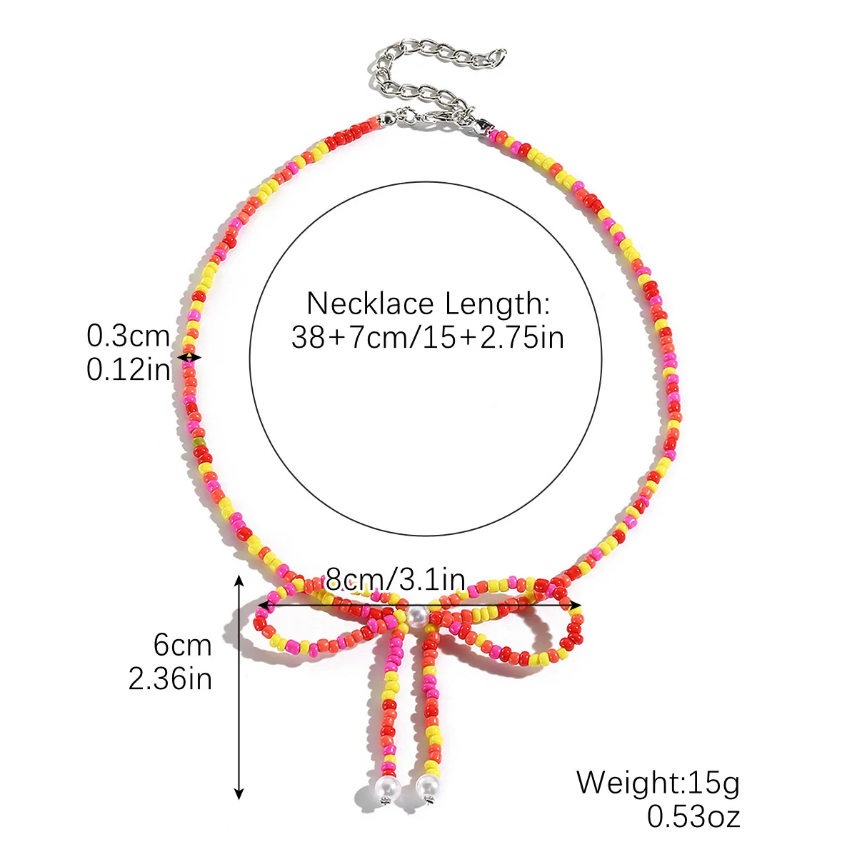 Wholesale Jewelry Simple Fashion Bow Copper Alloy Electroplated Collarbone Chain - Image 18