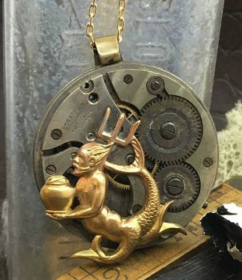Wholesale Jewelry Skull Magic Sword Dragon Copper Geometric Electroplated Pendant Necklace - Image 14