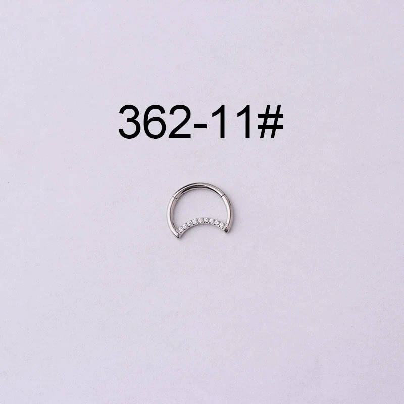 Wholesale Jewelry Stainless Steel Closed Ring Creative Moon And Drop Shape Ear Nose Puncture Ring Electroplated Unisex - Image 15
