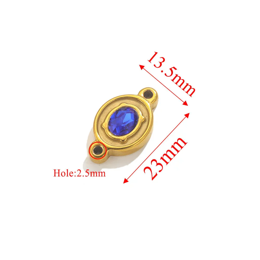 Wholesale Jewelry Stainless Steel Double Hole Crystal Connector Fish Pattern Retro Style Titanium Steel Diy Accessories For Necklace And Bracelet - Image 19