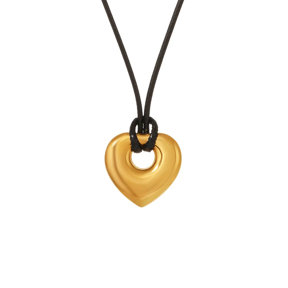 Wholesale Jewelry Stainless Steel Geometric Light Luxury Style Chain Pendant With Pvd Real Gold Electroplating - Image 5