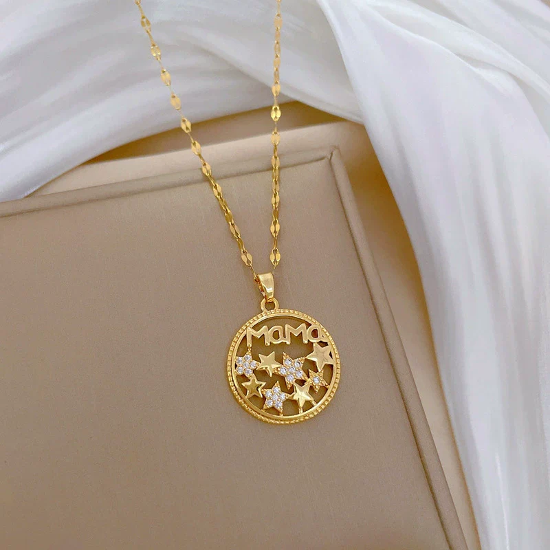 Wholesale Jewelry Stainless Steel Geometric Ring And Necklace For Women And Men - Image 3