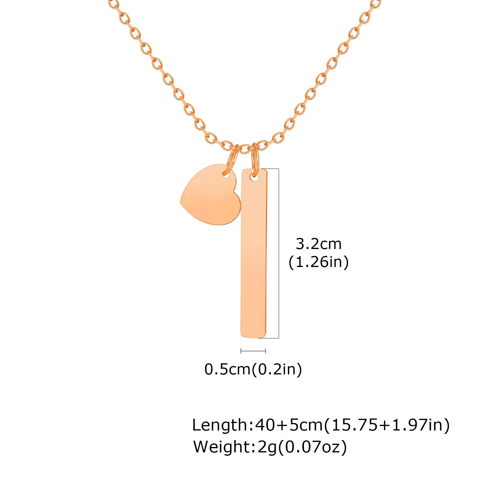 Wholesale Jewelry Stainless Steel Geometric Rose Gold Plated Long Necklace For Women - Image 14