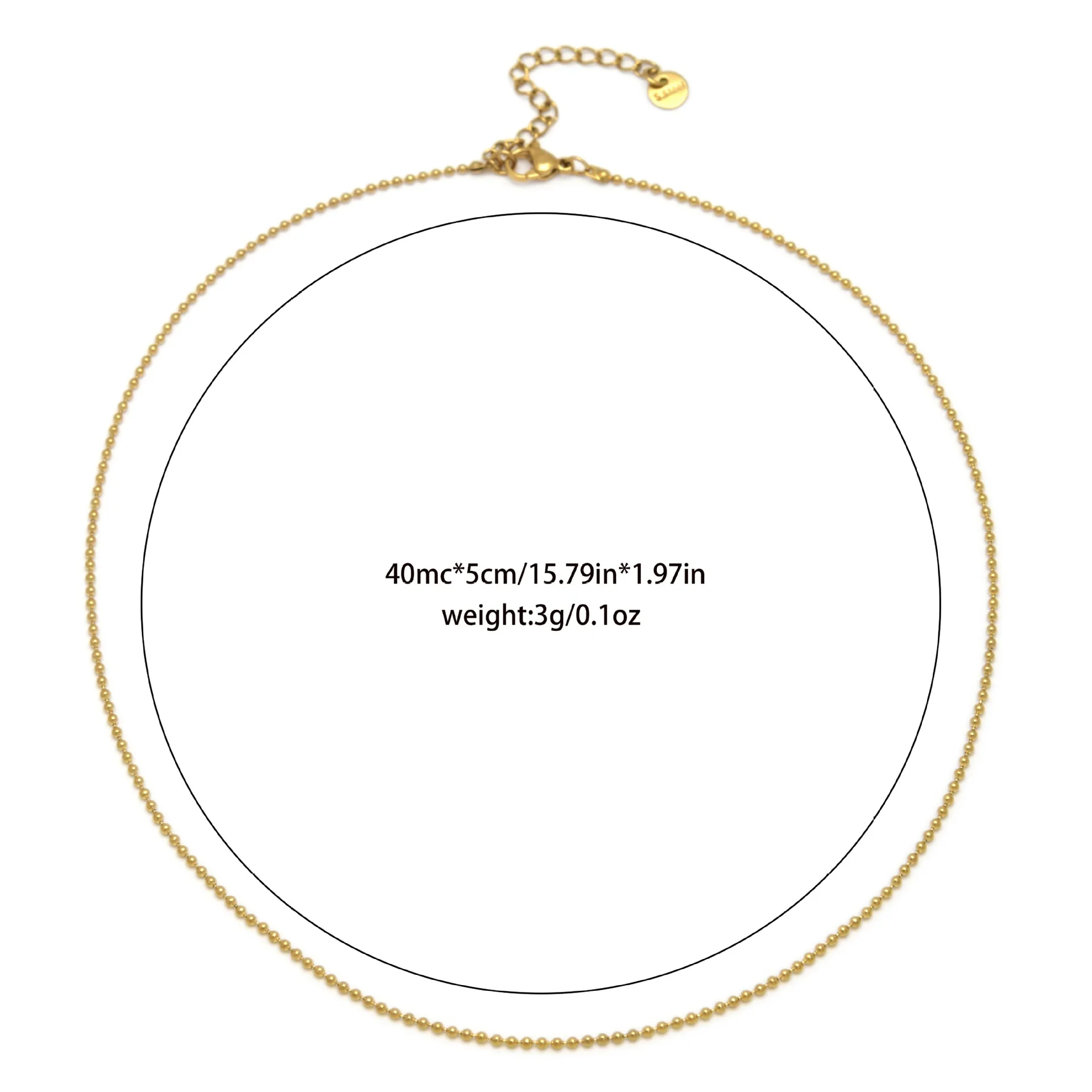 Wholesale Jewelry Stainless Steel Goldplated Geometric Star Snake Bone Chain Necklace For Women - Image 9