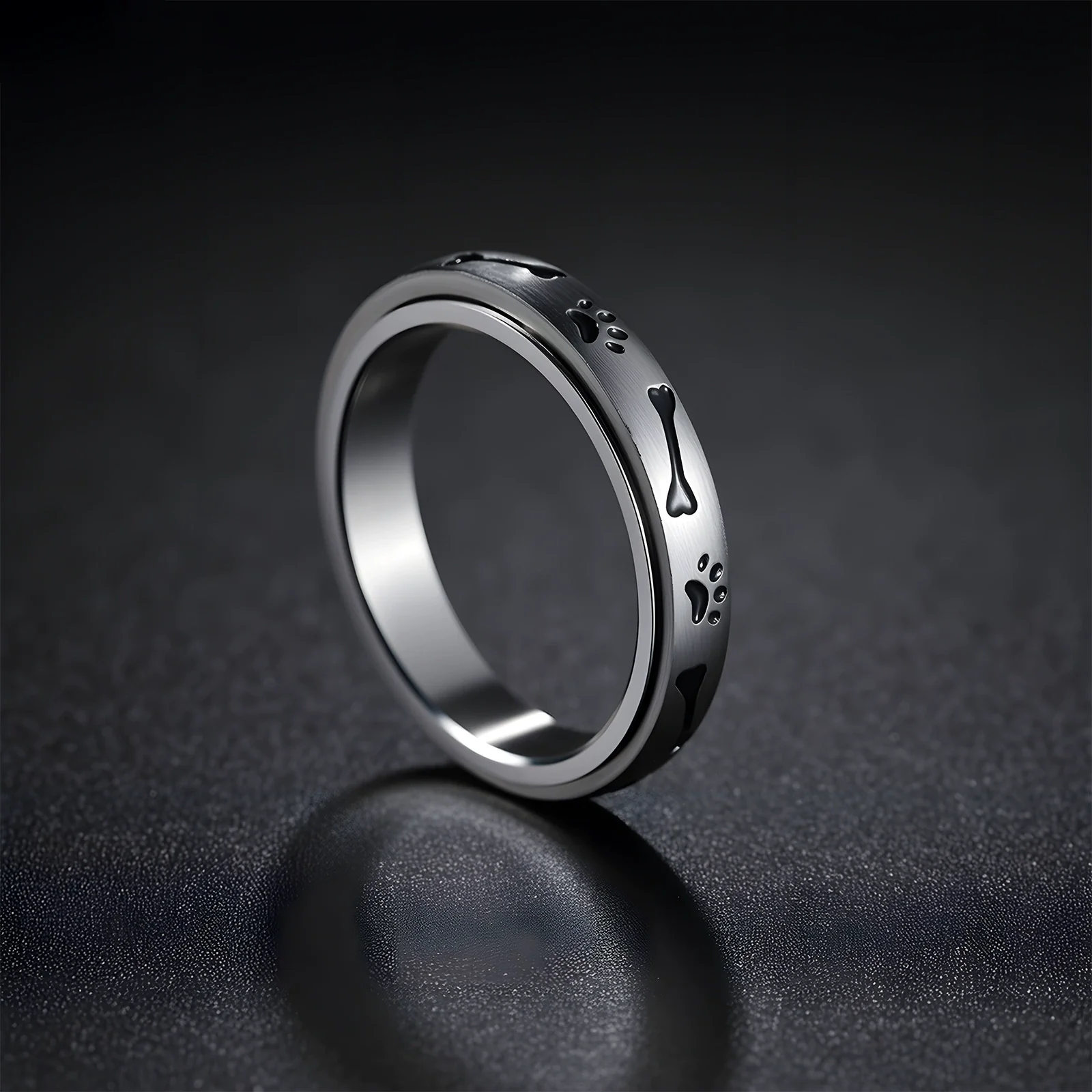 Wholesale Jewelry Stainless Steel Rotatable Stress Relief Ring Animal Zodiac Style Seiko - Image 3