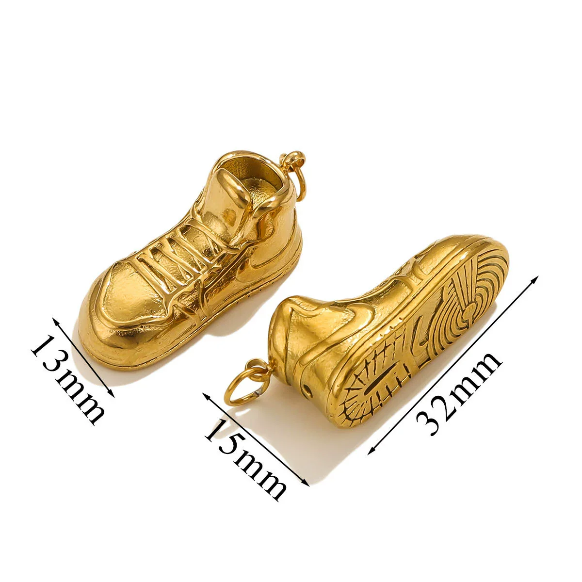 Wholesale Jewelry Stainless Steel Shoe Hook Pendant Ocean Life Pattern Electroplating Trendy Diy Accessories - Image 7